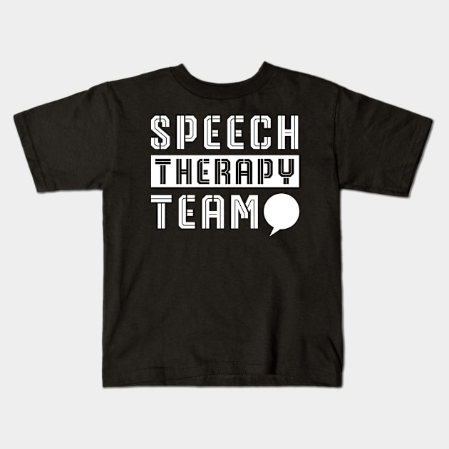 Voice Stutter Therapy Speaking Speech Therapist Kids T-Shirt by dr3shirts